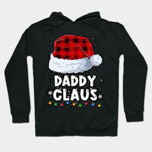 Daddy Claus Red Plaid Christmas Santa Family Matching Pajama Hoodie